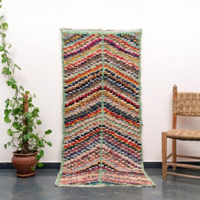 Handmade Multicolor Recycled Cotton Rag rug Runner