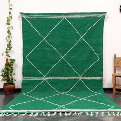 Moroccan Green Kilim Rug