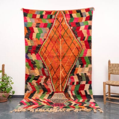 Multicolor Moroccan Large Boujaad Carpet