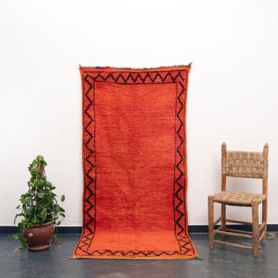 Vintage Moroccan Orange Rug