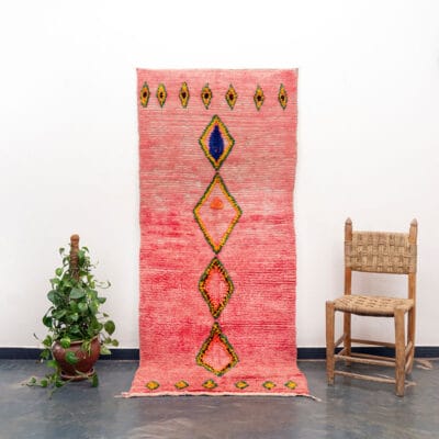 Moroccan Pink Boho Carpet Vintage