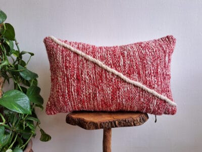 Moroccan Handmade Kilim Pink Pillow