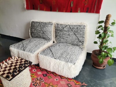 Handmade Zanafi Rug Floor cushions