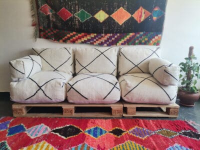 kilim beni style handmade floor couch