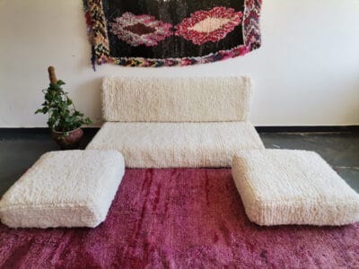 White Beni Floor cushions