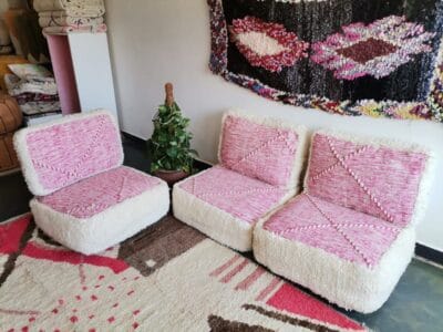 Pink Zanafi Floor Cushions