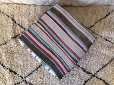 Moroccan Floor Pillow Striped