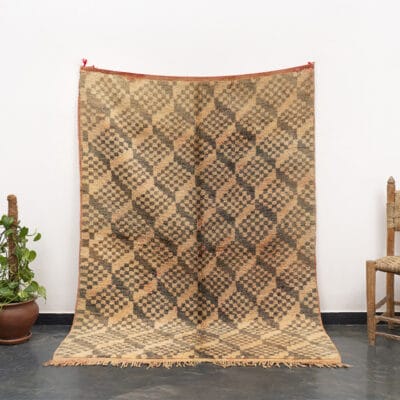 Vintage Brown Berber Carpet