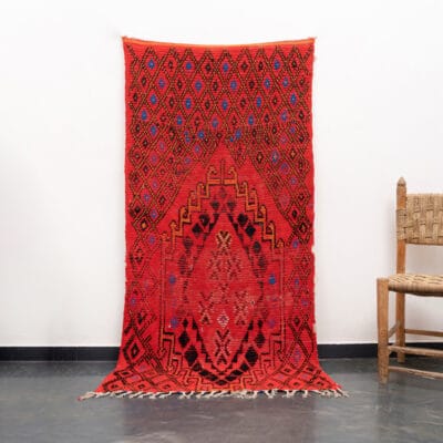 Red Moroccan Vintage Carpet
