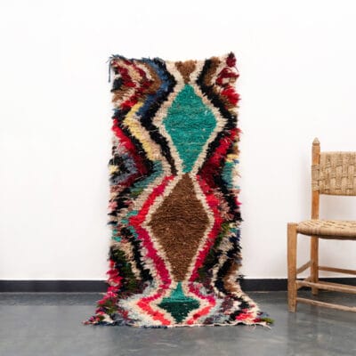 Moroccan Boucherouite Carpet Multicolor