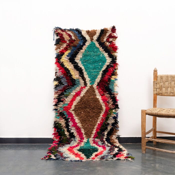 Moroccan Boucherouite Carpet Multicolor