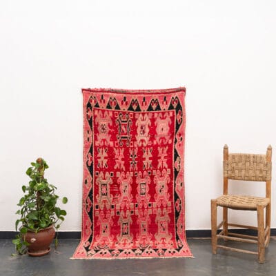 small berber pink rug vintage
