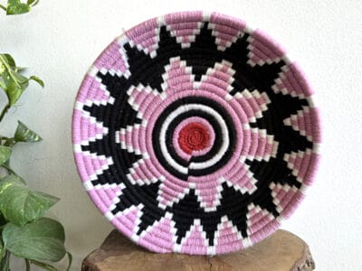 Moroccan Purple Straw Plate
