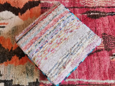 Colored Rug Pouf