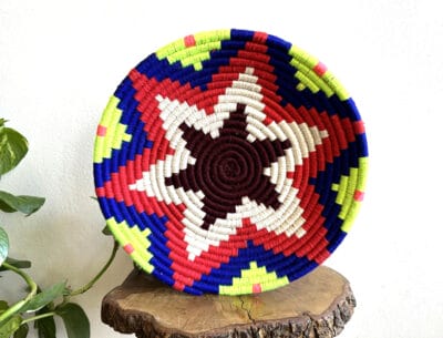 Moroccan Multicolor Straw Plate