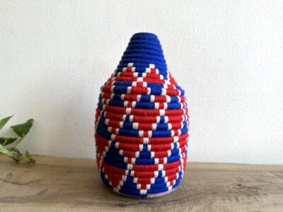 Blue Red Decoration Basket