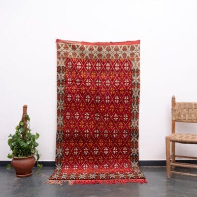 Red Moroccan Vintage Rug