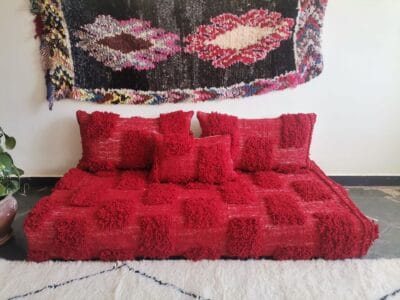 Red Beni Floor Sofa