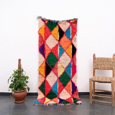 Multicolor Moroccan Rag Rug