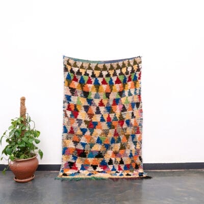 Multicolor Berber Rag Rug
