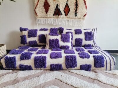Purple Beni Floor Couch