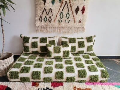 Green Beni Floor Couch