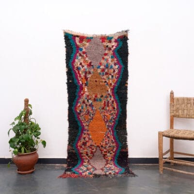 Black Moroccan Rag Rug