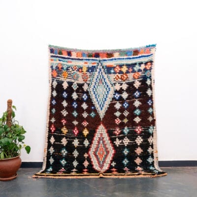 Brown Vintage Moroccan Carpet