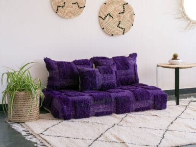Beni Purple Floor Sofa