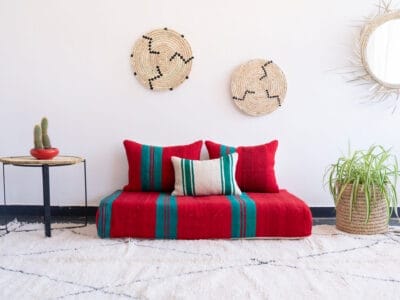 Moroccan Handmade Red Sofa