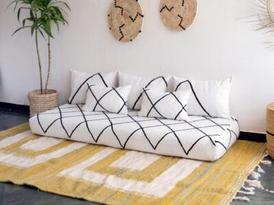 White Soft Floor Couch