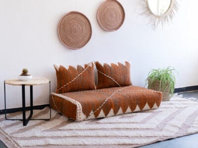 Zanafi Brown Floor Sofa