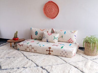 Kilim White Floor Sofa
