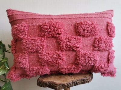 Pink Zellige Berber Pillow