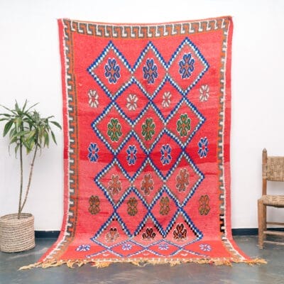 Moroccan Carpet Red Vintage