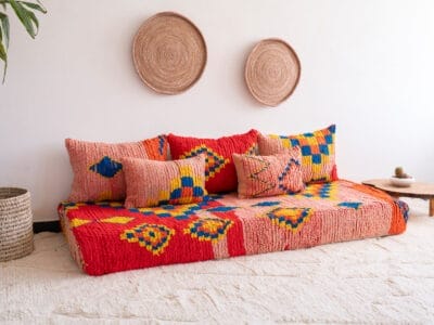 Orange Berber Couch