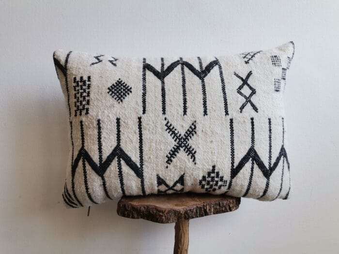 Moroccan Cushion White